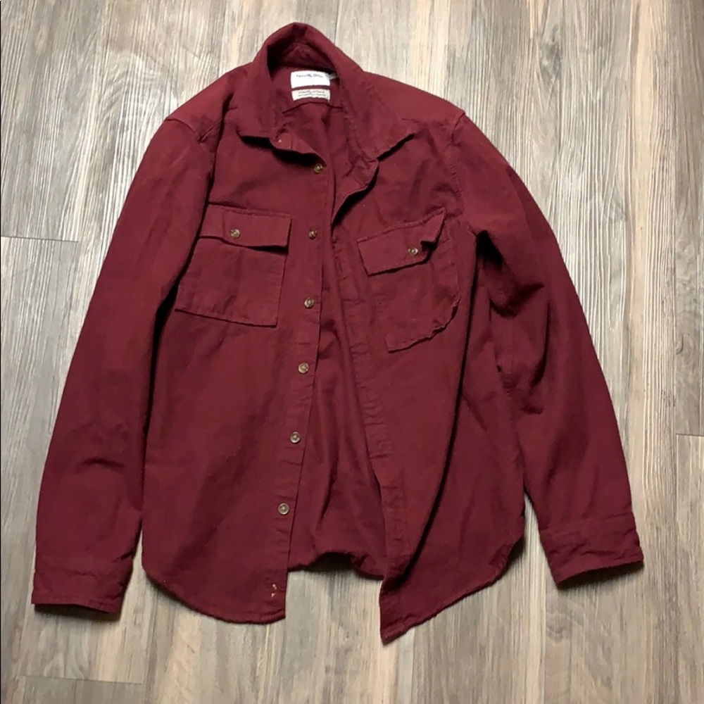 Maroon Exterior Button-Up from Goodfellow